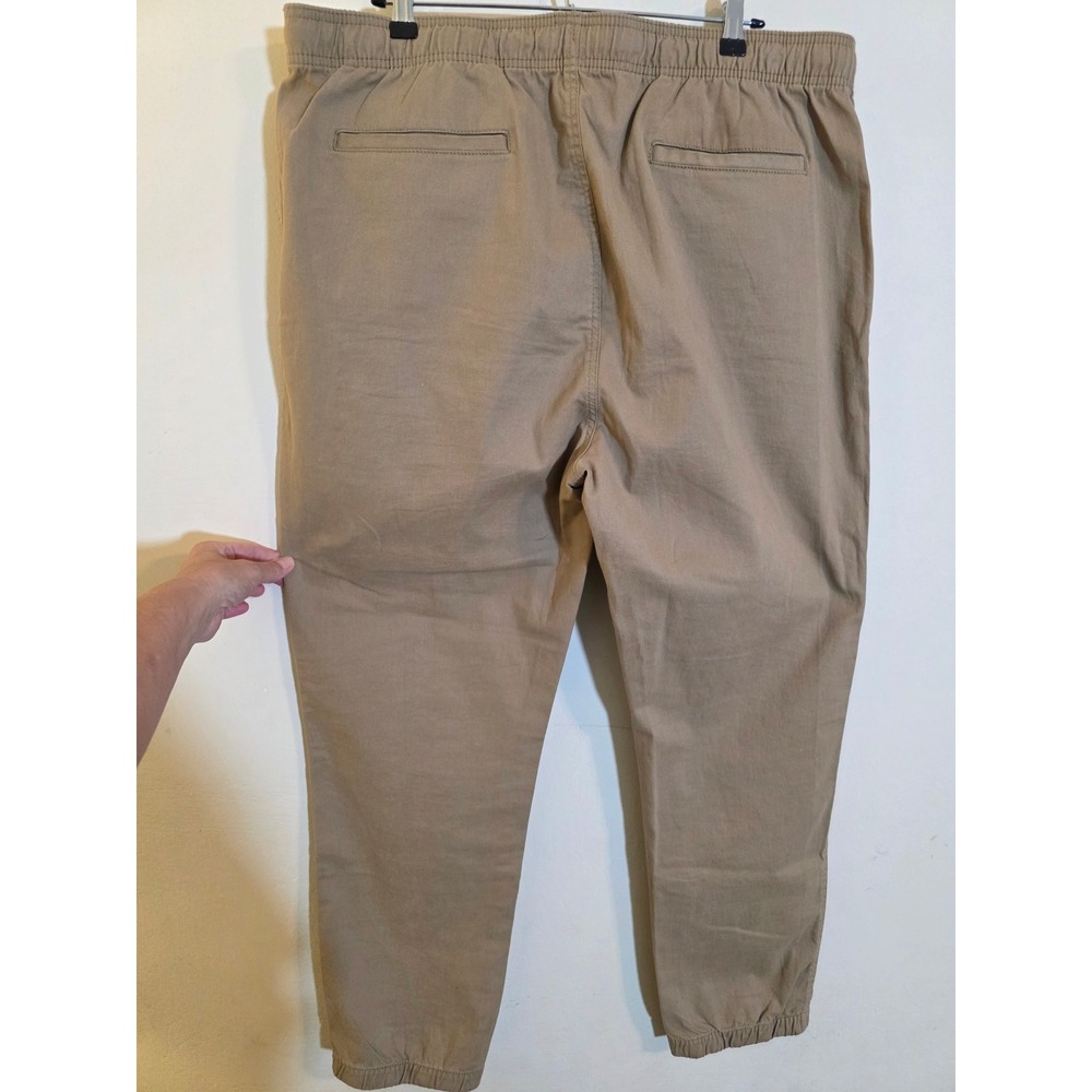 Old Navy Mens Jogger Pants Basswood Brown Cotton Stretch XL S/205867 - Picture 4 of 11